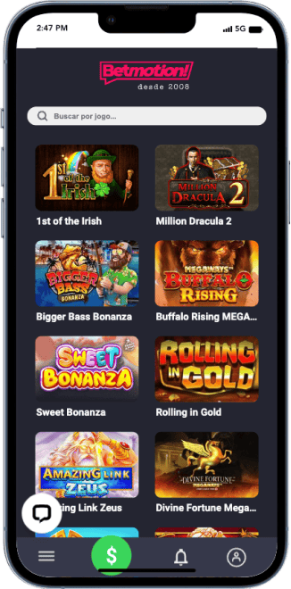 Opções de jogos de slot na Betmotion